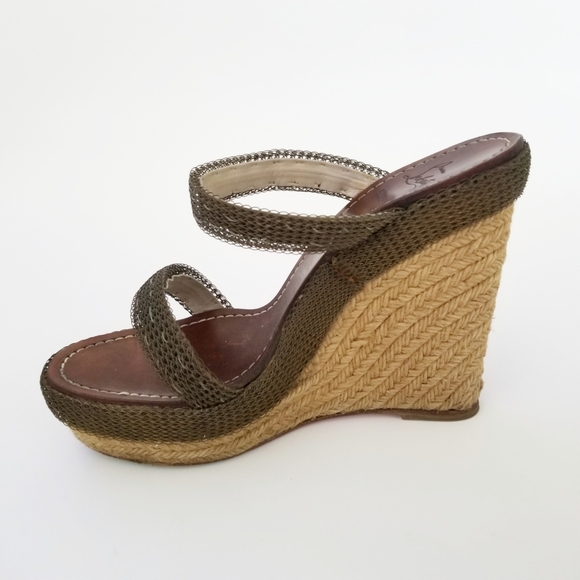 Christian Loubutin Espadrilles Cadena Chainmaille - Picture 2 of 7